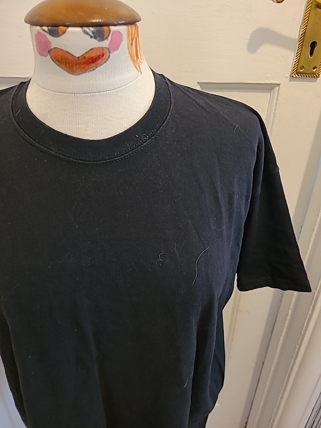 Mens Fruits Of The Loom Size XL Black Short Sleeved Tshirt