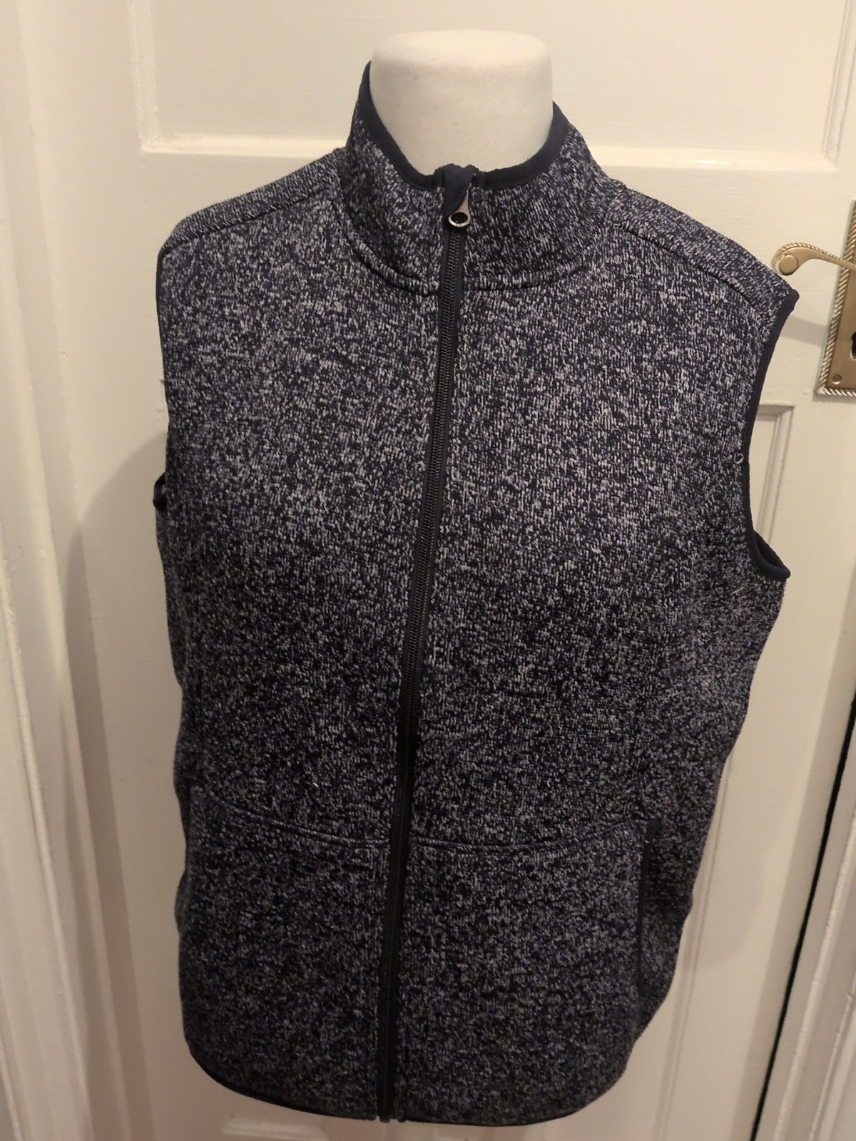 Esmara 16-18 Navy Fleck Fleece Lined Waistcoat