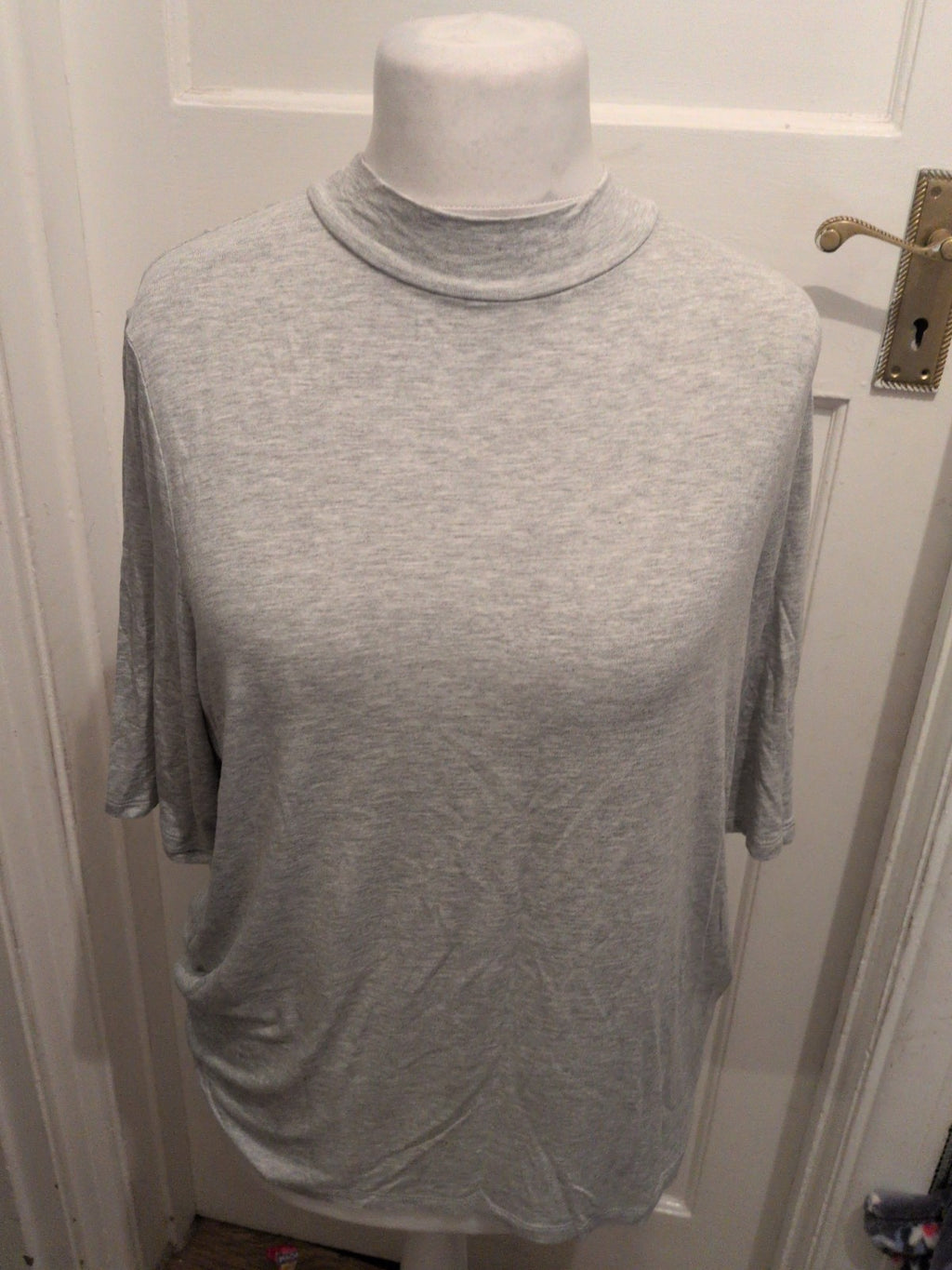 Ladies Papaya 20 Grey Plain Short Sleeve T-shirt
