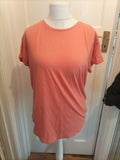 Ladies Papaya Size M Pinky Orange Short Sleeved Tshirt