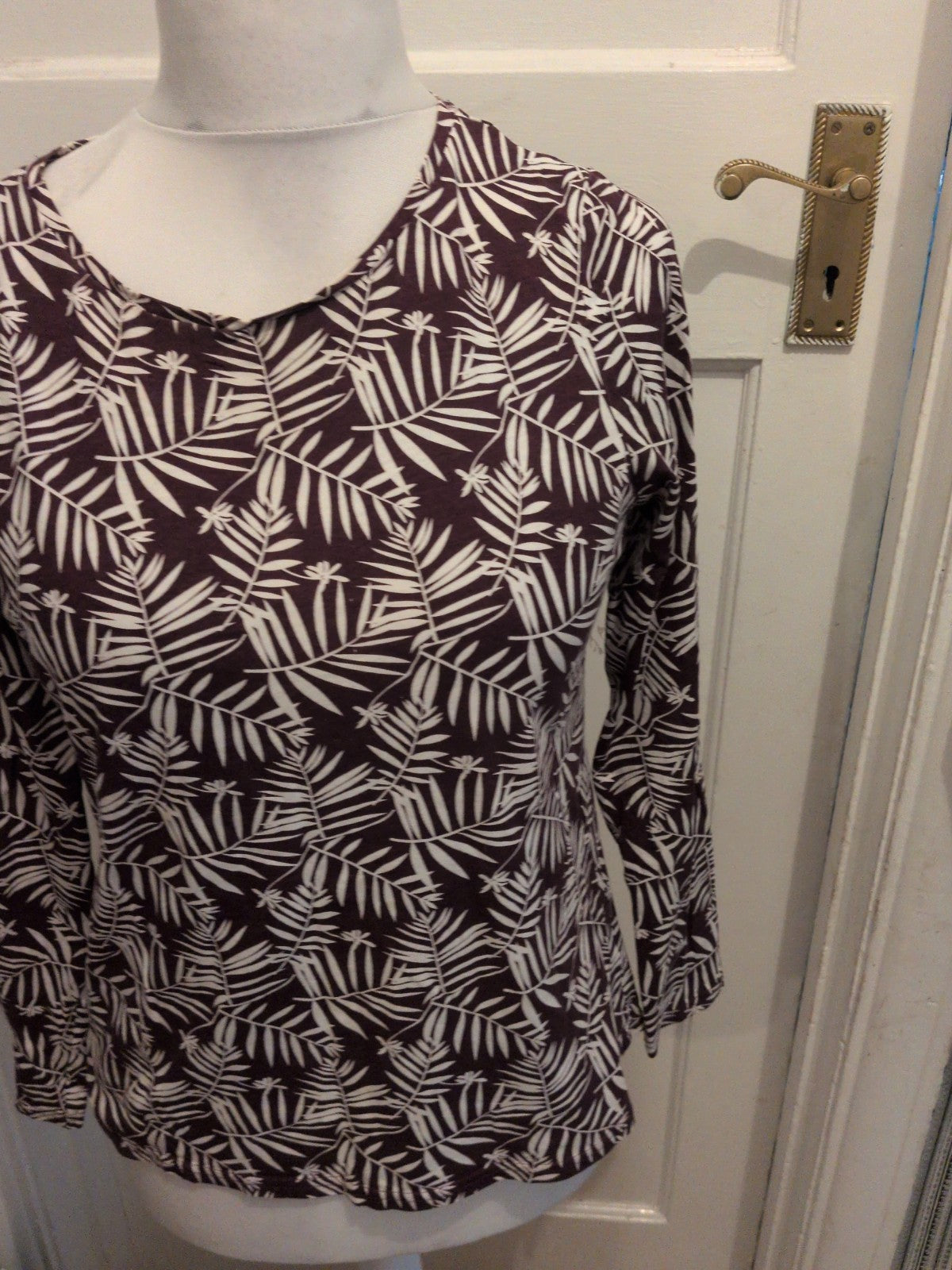 Pep&Co 16 Purple And White Floral Long Sleeve T-shirt