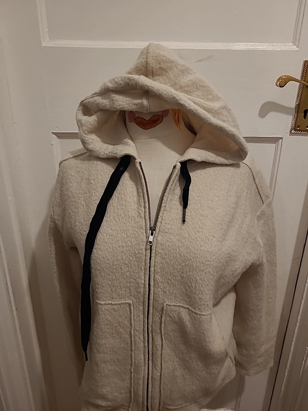 Ladies Yerse Size Small 100% Wool Zipped Jacket