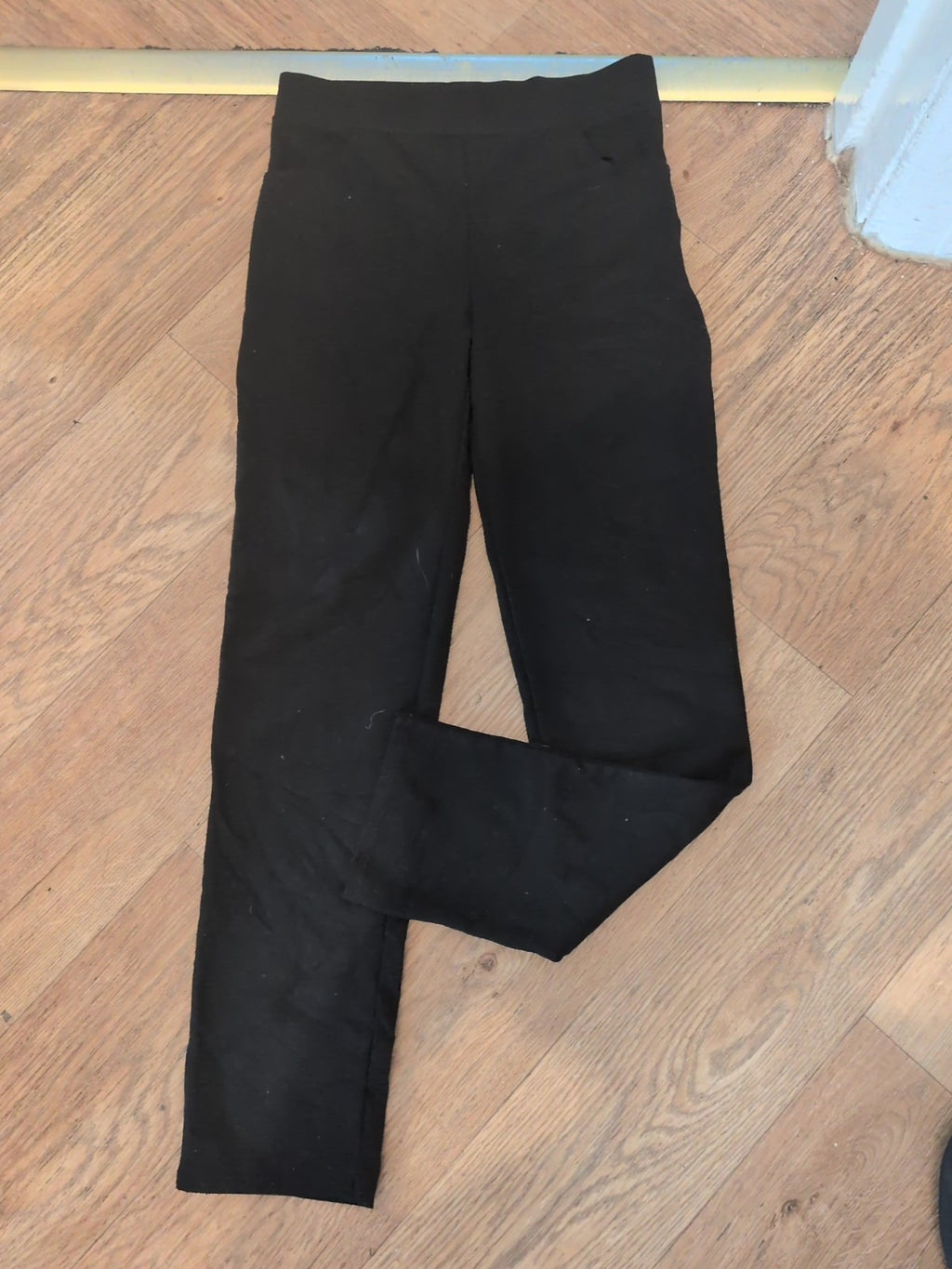 Small Black Ankle Leggings With Pockets