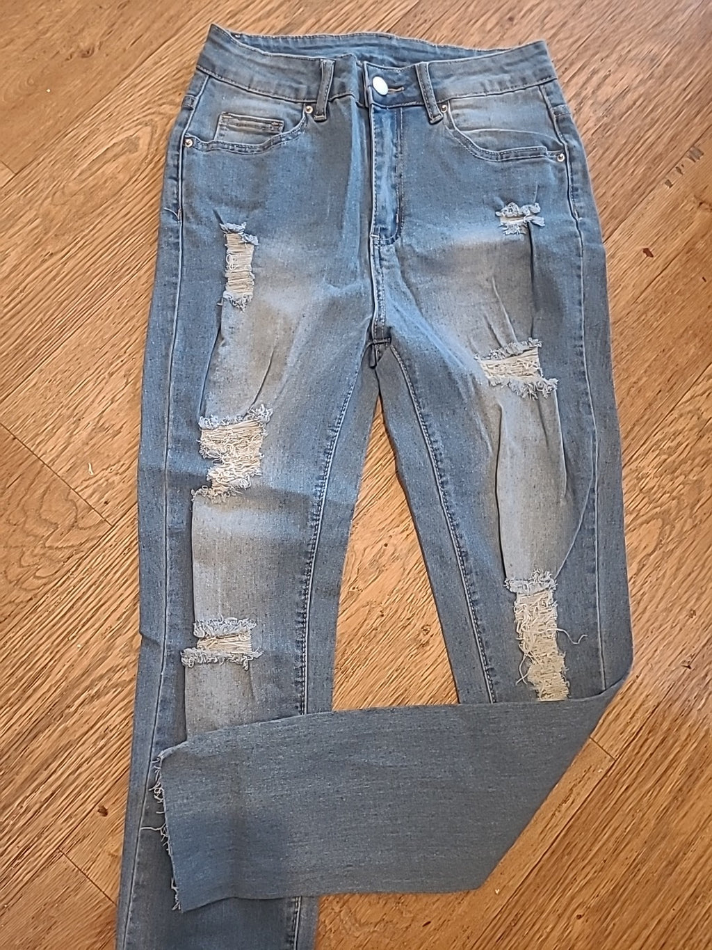 Ladies Shein Size Small Denim Ripped Jeans