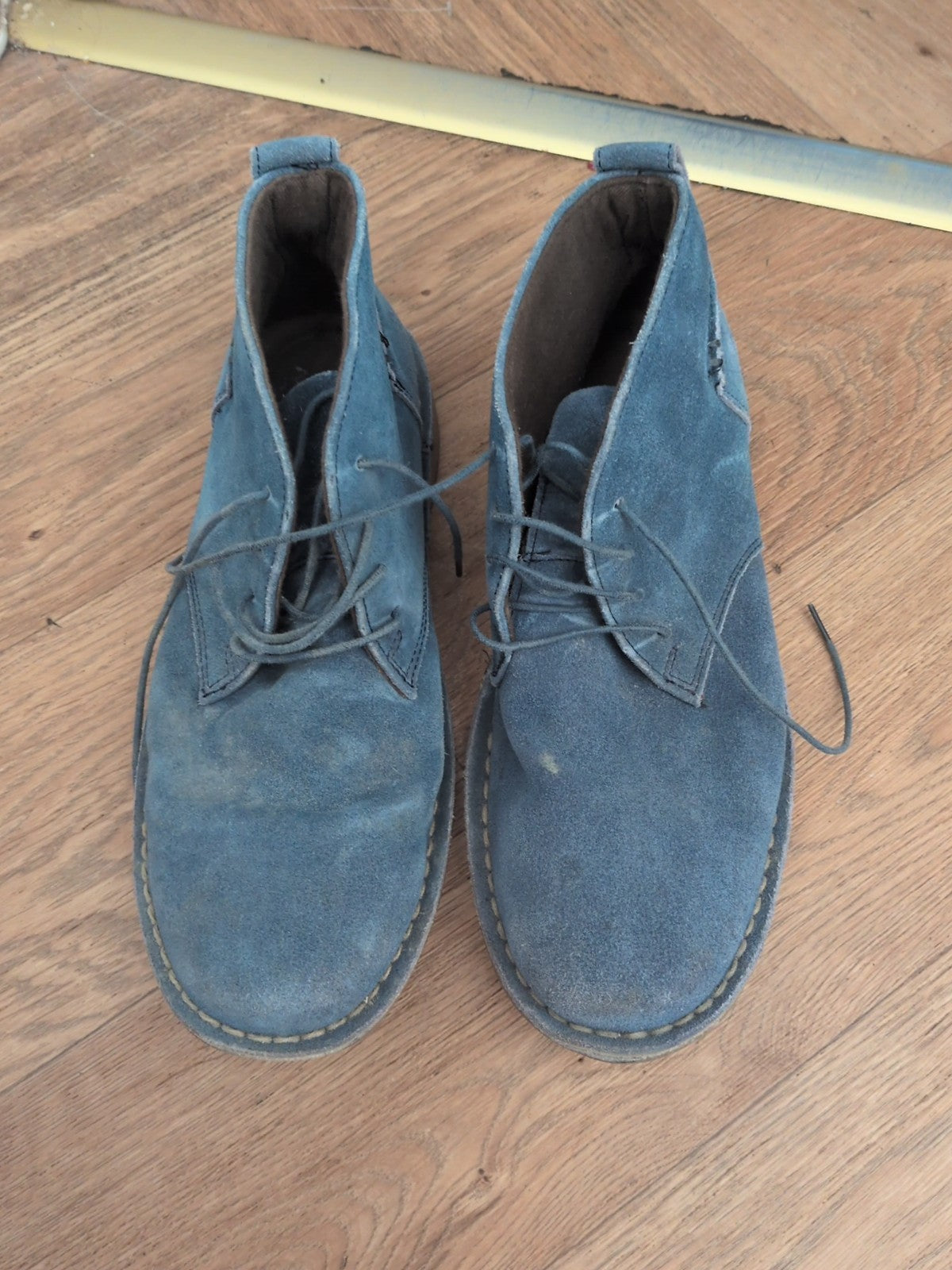 UK Size 8 Denim Blue Ankle Boots Men