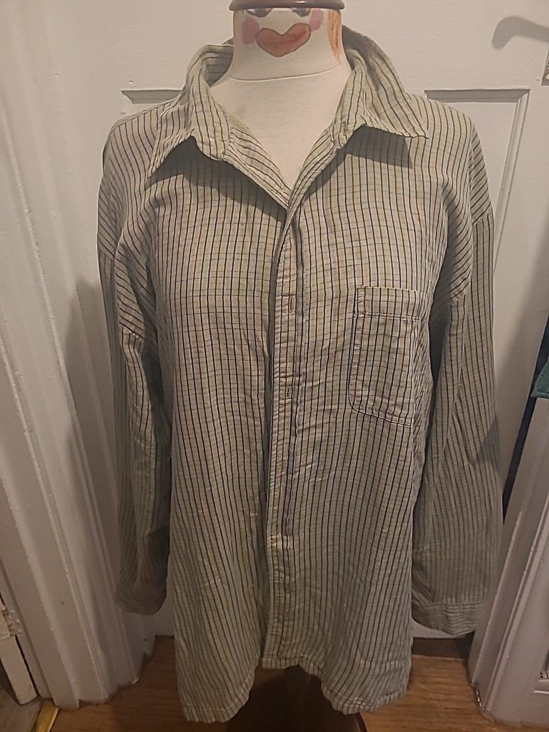 Mens Champion Size 2XL Multi Check Fleece Lined Jacket