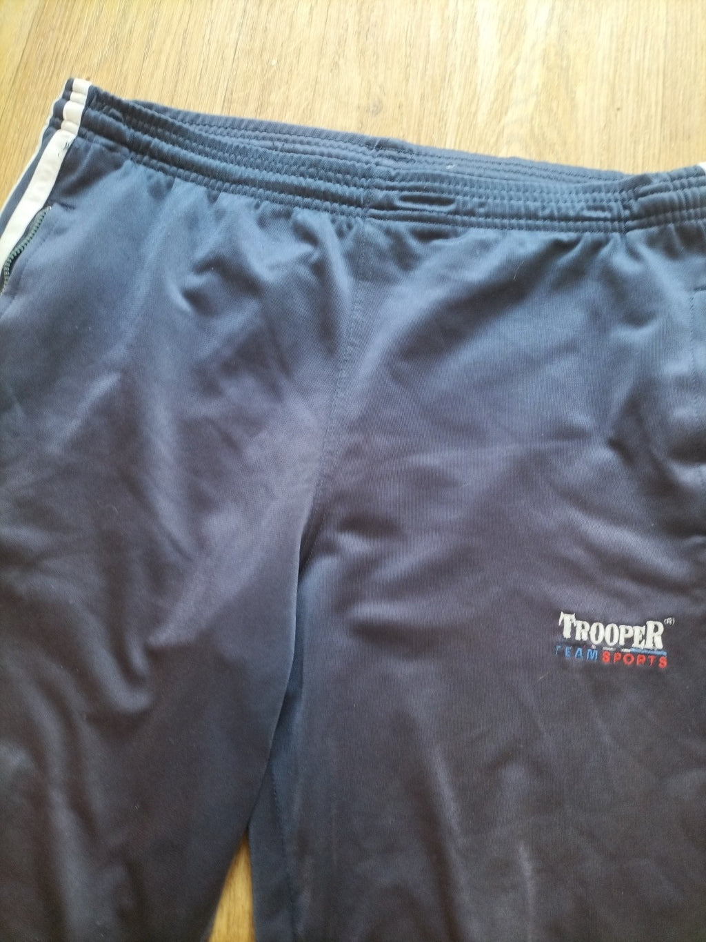 Mens Trooper Size Small Navy Elasticated Jogger Bottoms