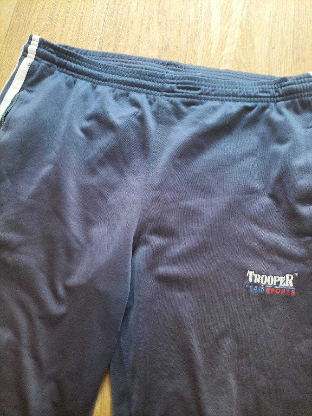 Mens Trooper Size Small Navy Elasticated Jogger Bottoms