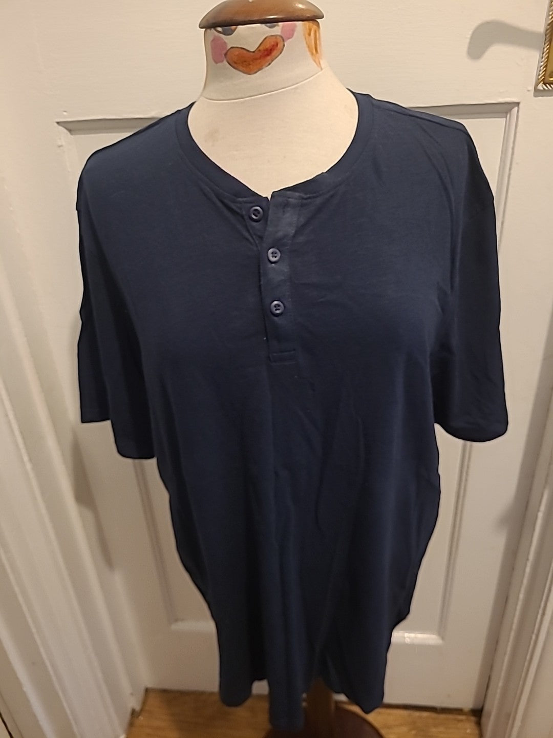 Mens Easy Size 2XL Short Sleeved Round Neck Polo