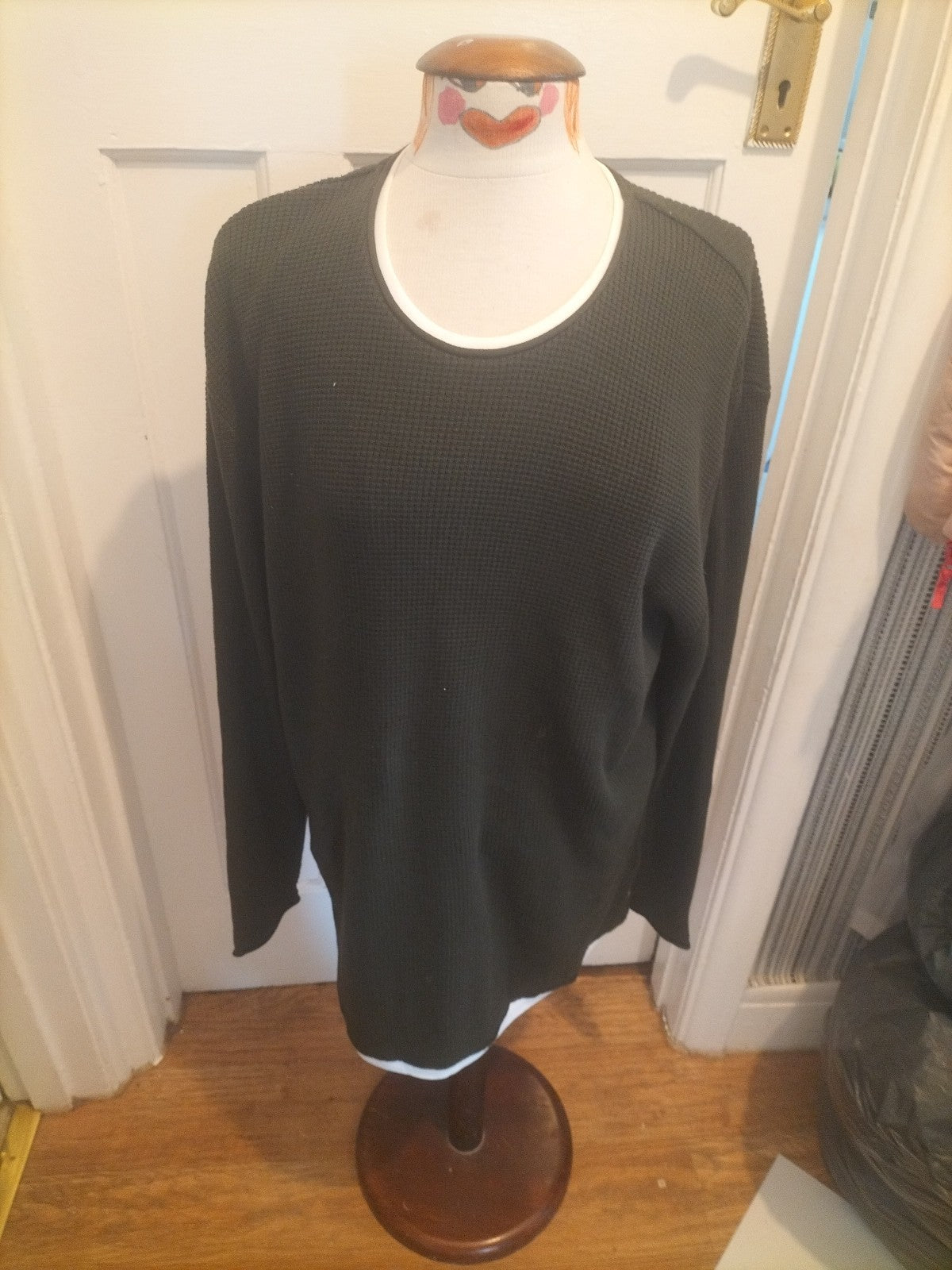 Mens Next Size 2XL Dark Green Long Sleeved Pullover Jumper