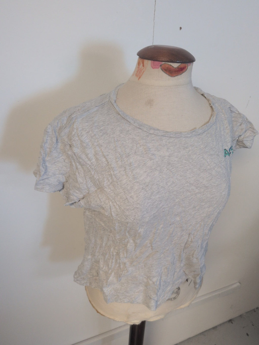 Ladies Hush Size Small Grey Print Short Sleeve T-shirt