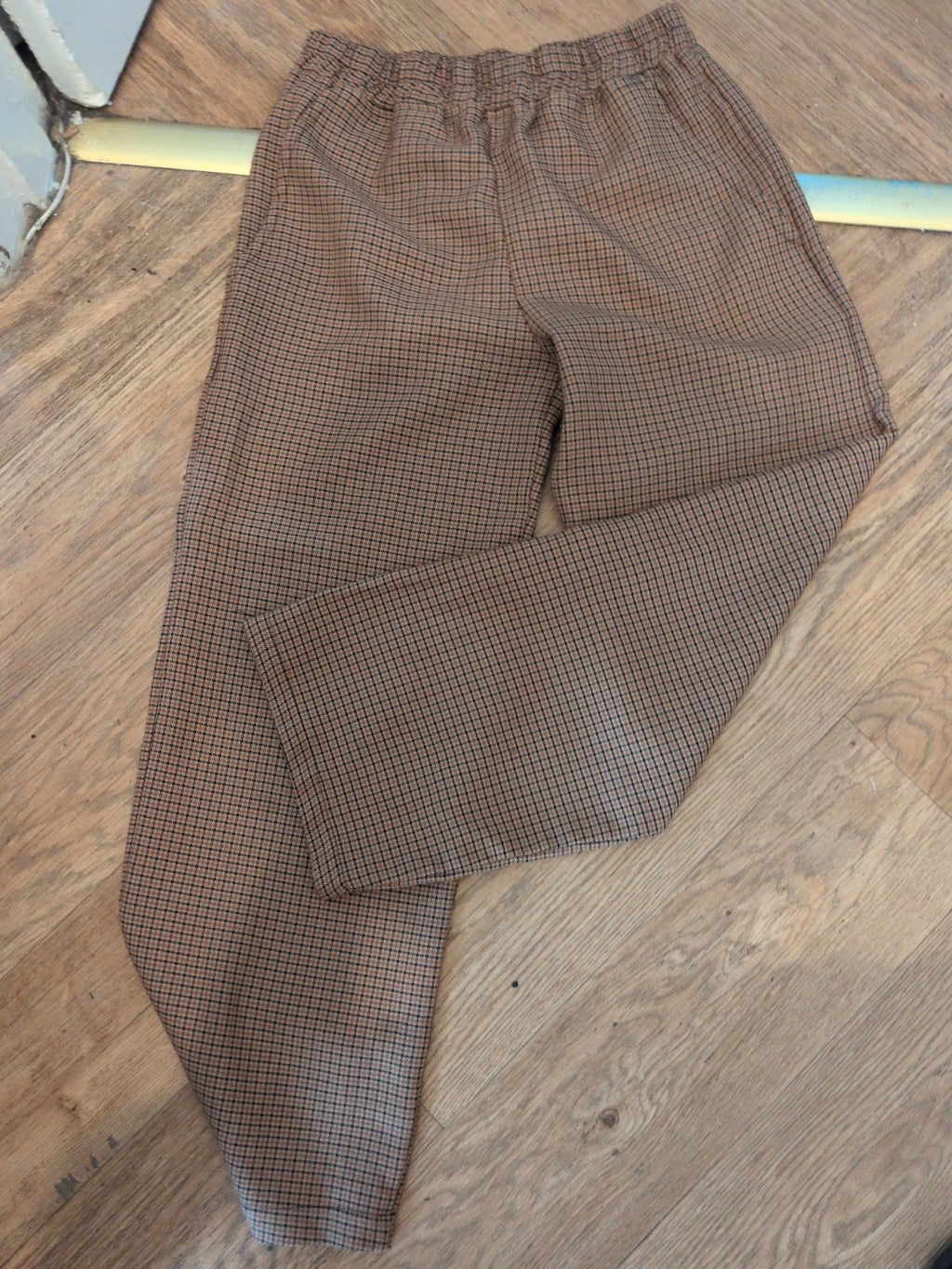 S/M Orange And Black Elasticated Trousers