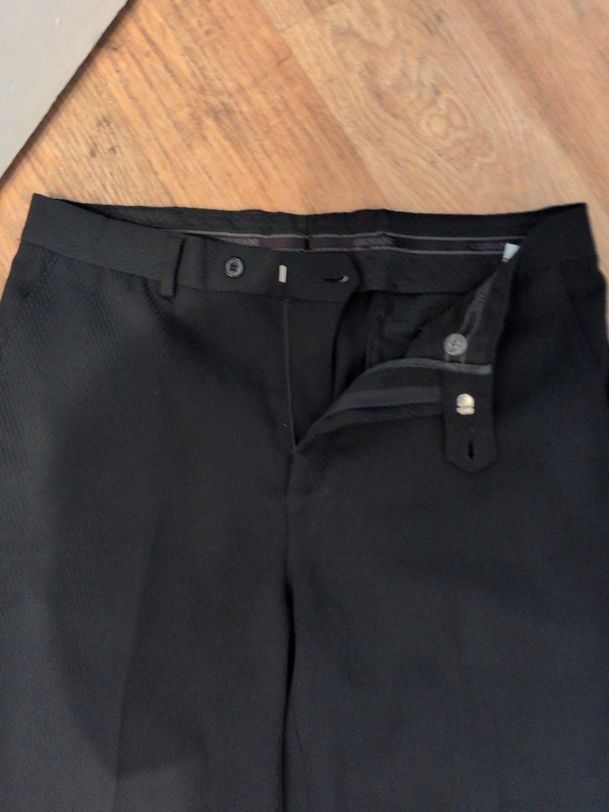 Giovani Waist 84cm Black Patterned Trousers