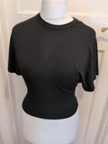 Medium Plain Black Short Sleeve T-shirt