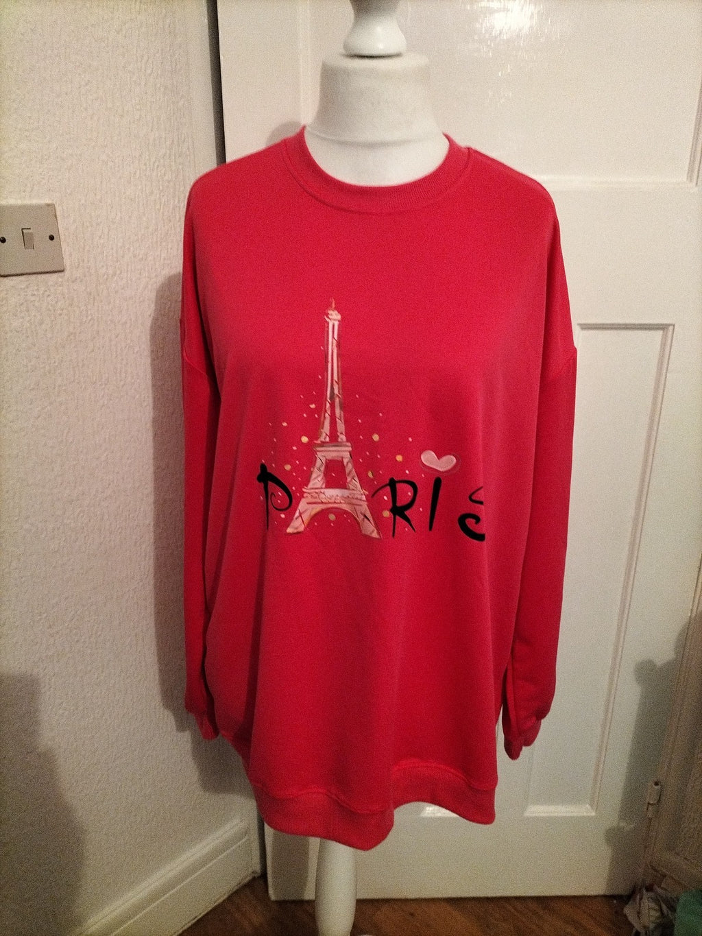 Ladies Size 4XL Hot Pink "Paris" Blouse