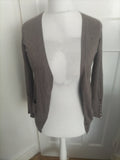 Ladies Zara Size M Brown Buttoned Cardigan