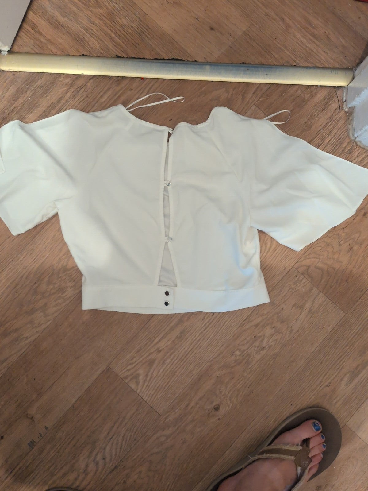 Miss Selfridge Size 12 Short Sleeve Blouse