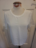 Ladies St Michael Size 10 White Short Sleeved Polyester Tshirt(Couple Of...