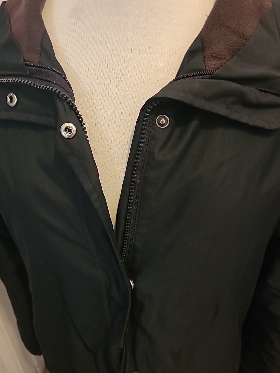 Ladies Next Size 12 Black Lined Long Sleeved Coat