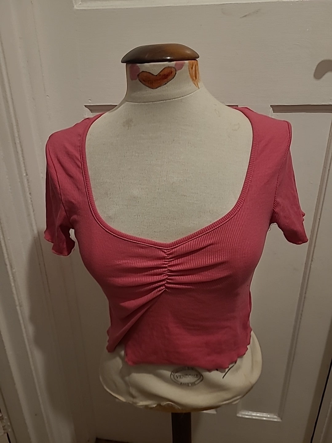 Ladies Brave Soul Size Medium Pink Short Sleeved Tshirt