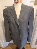 Mens Marks And Spencer Size 40 Short Italian Fabric Blazer Grey