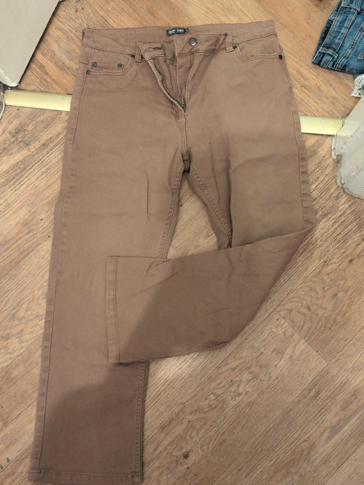 Cotton Traders 16 Brown Straight Denims Jeans