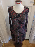 Ladies Size Medium Floral Mid Sleeved Dress