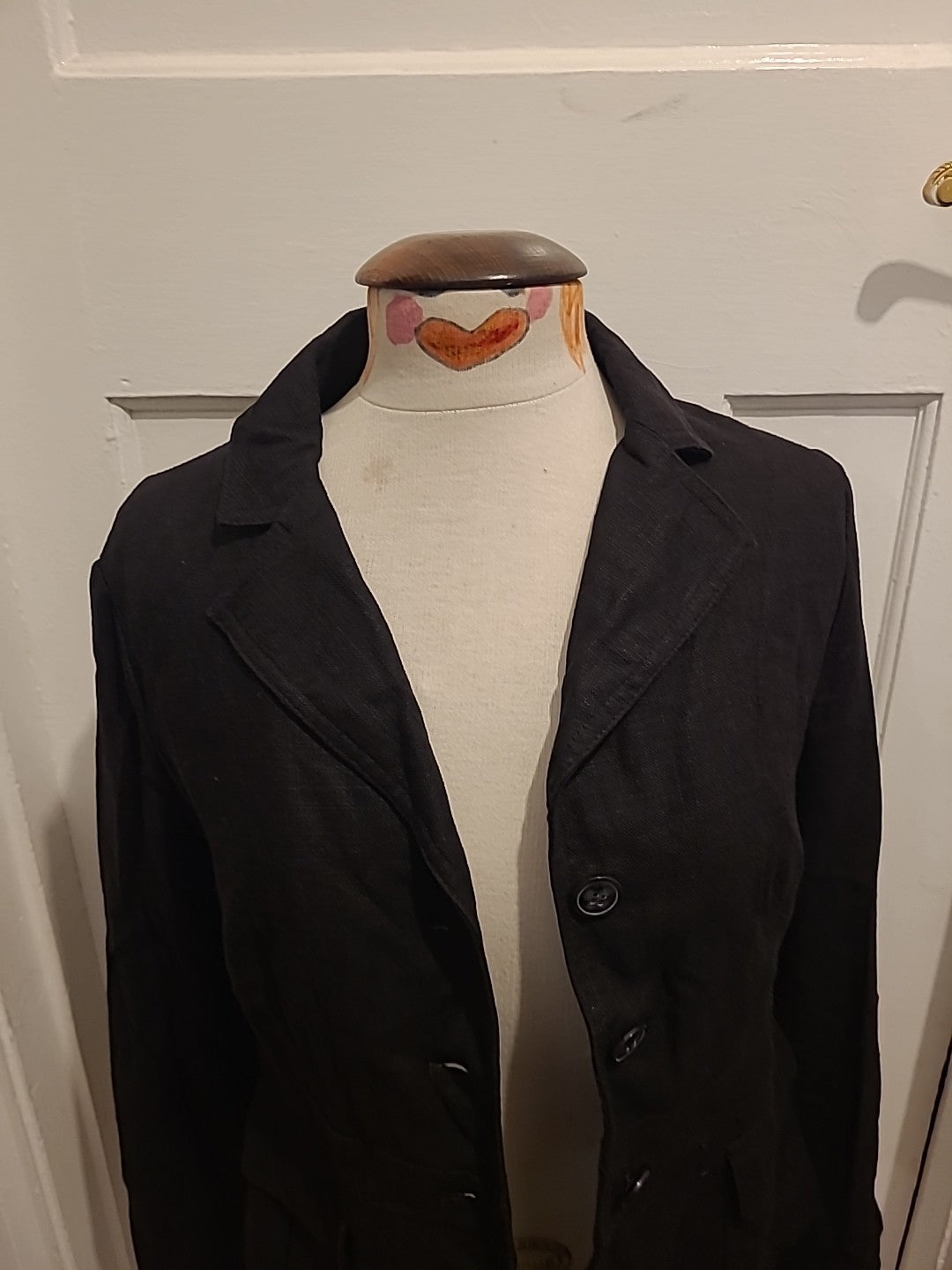 Ladies Wallis Size 12 Black Lined Unpadded Blazer