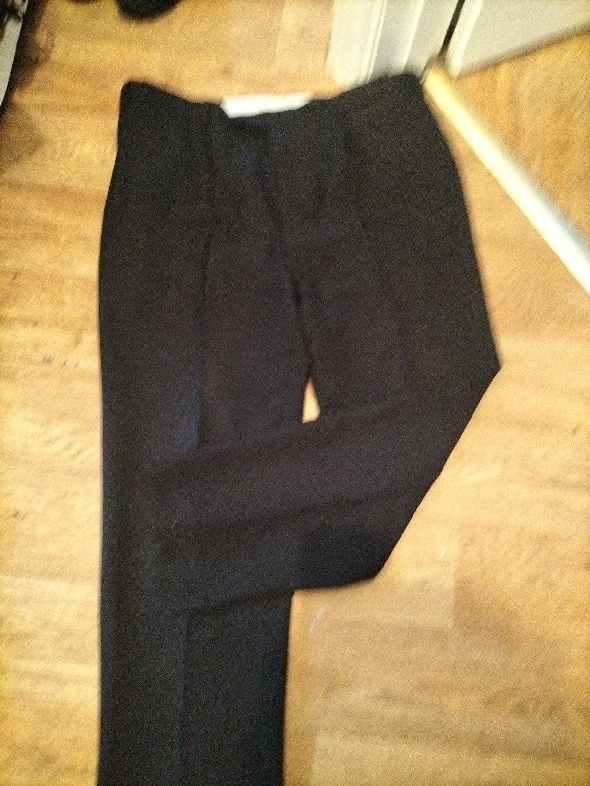 Mens Savatini Size 40x29 Black Trousers