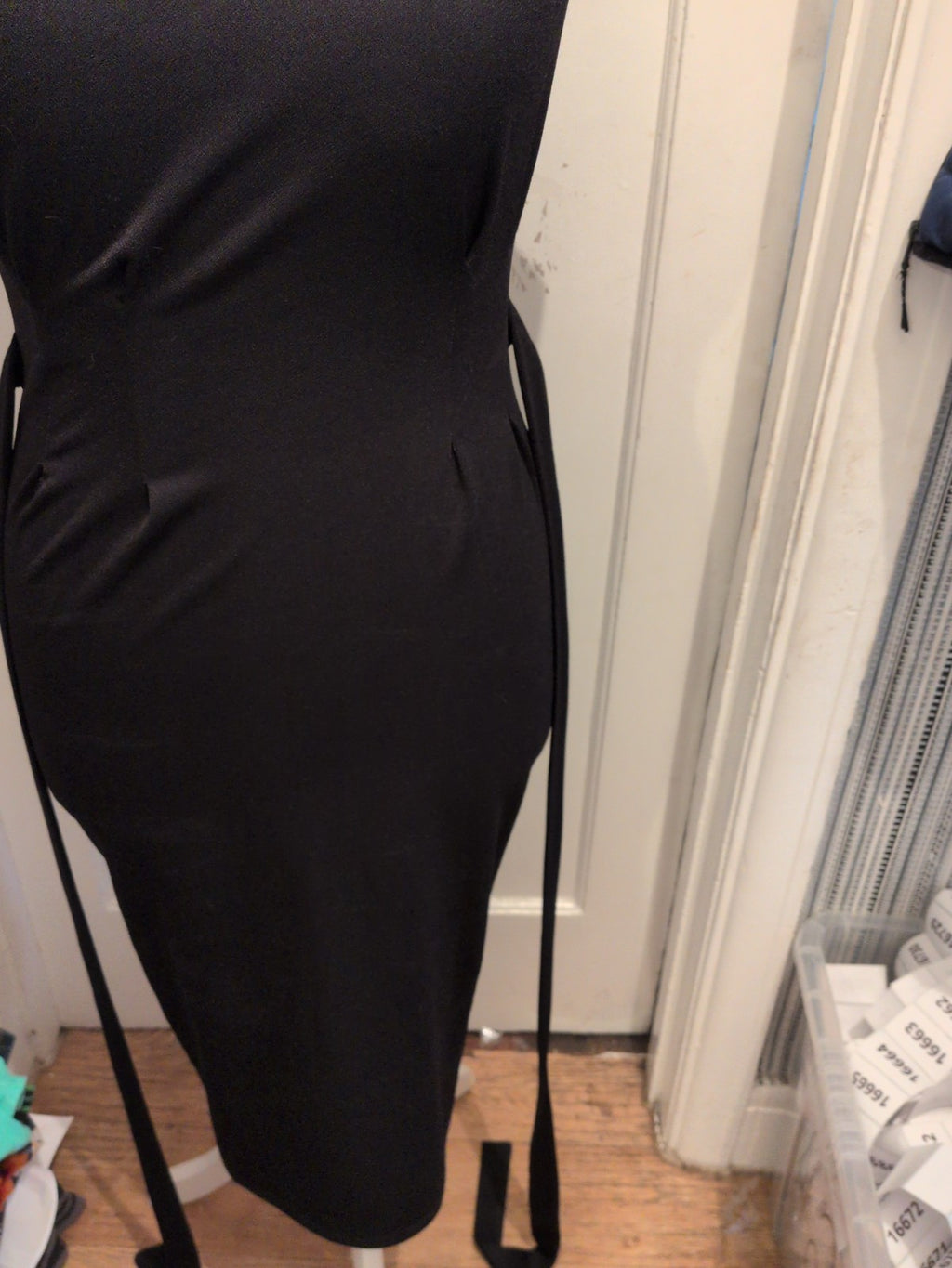 Boohoo 14 Black Short Sleeve Dress