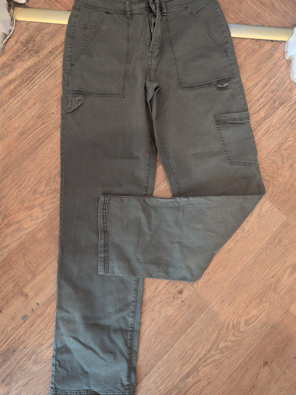 H&M 10 Green Cargo Denim Jeans