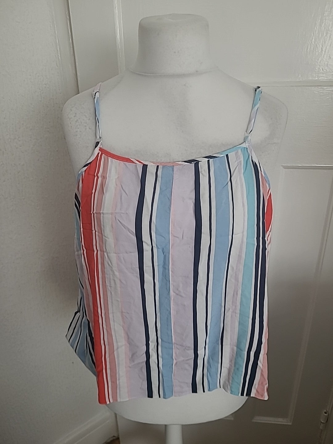 Ladies George Size 16 Multi Stripe Cami Sleeveless