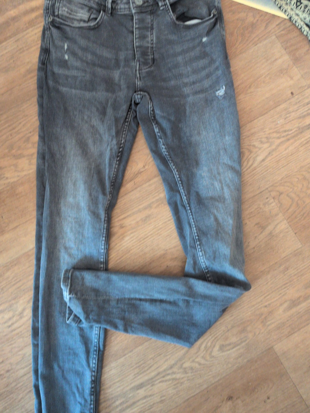 Denim&Co 32" Grey Super Skinny Jeans