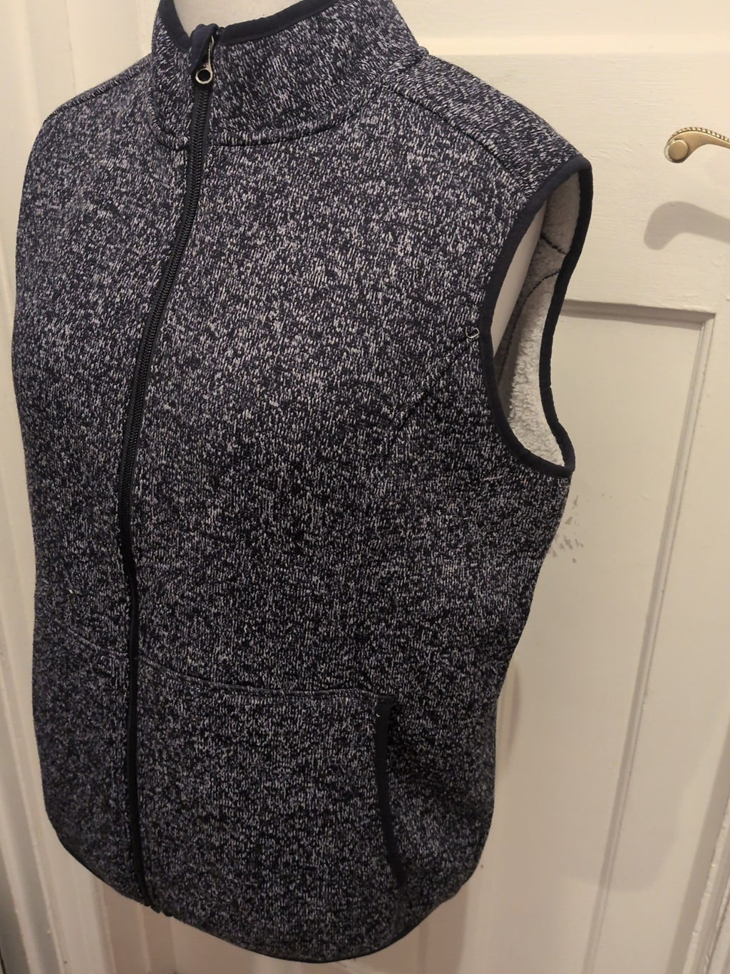 Esmara 16-18 Navy Fleck Fleece Lined Waistcoat