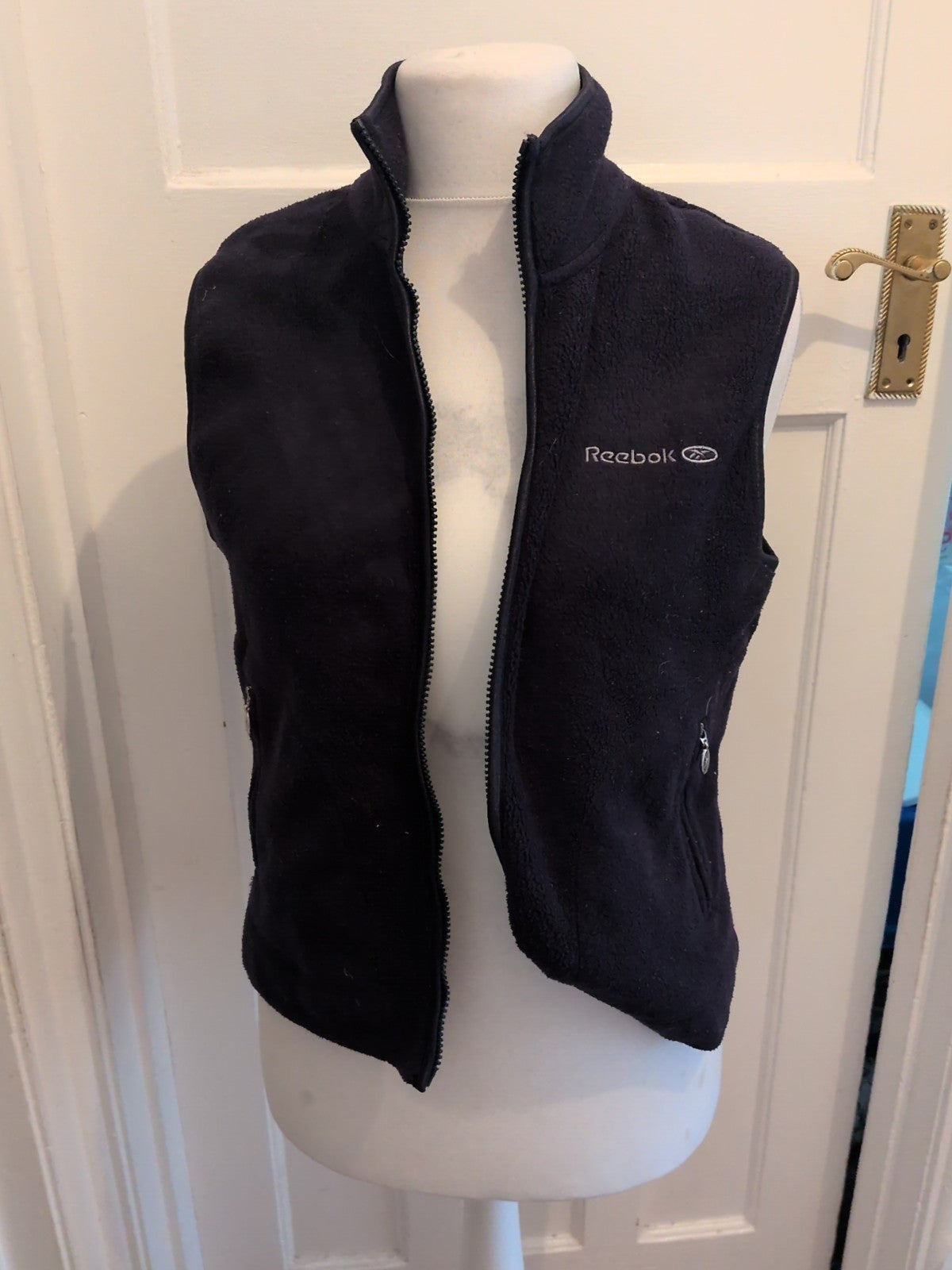 Reebok 14 Navy Full Zip Gilet Waistcoat
