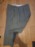 Mens Size 46" Green Formal Trousers