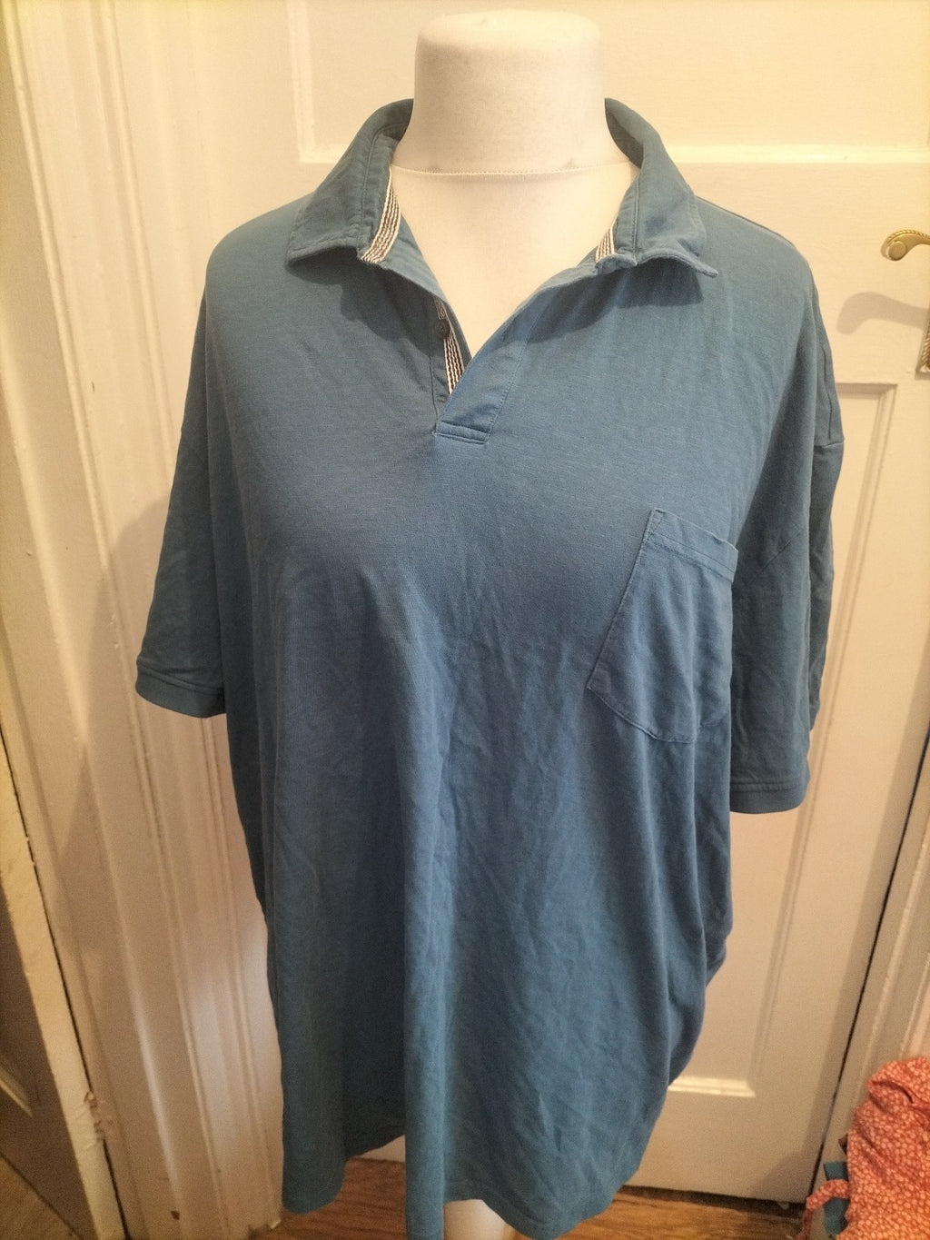 Next 5XL Blue Regular Fit Short Sleeve Polo