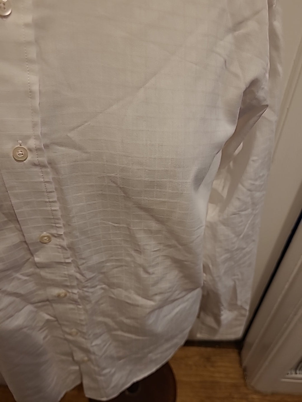 Mens Ben Sherman Size 16" White Long Sleeved Shirt