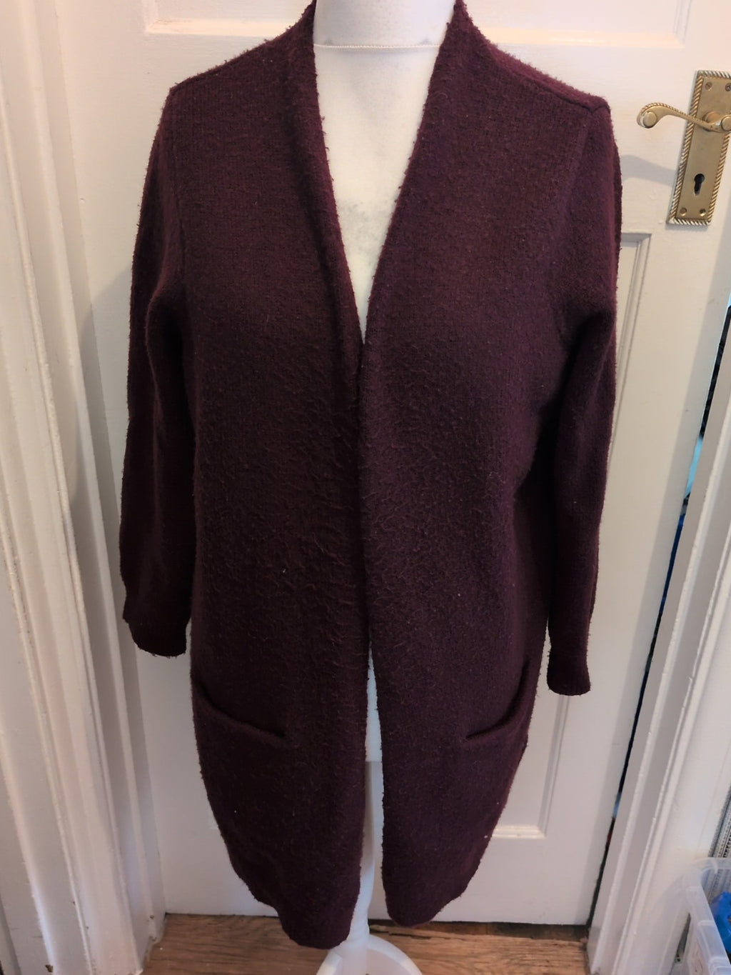 George 18 Warm Dark Purple Cardigan