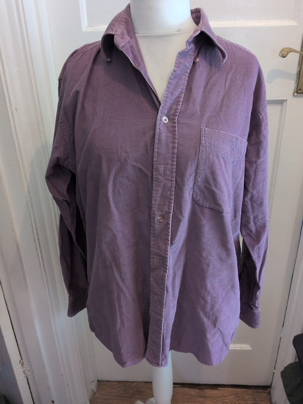 Renoir 4 Purple Long Sleeve Shirt Marked Neck