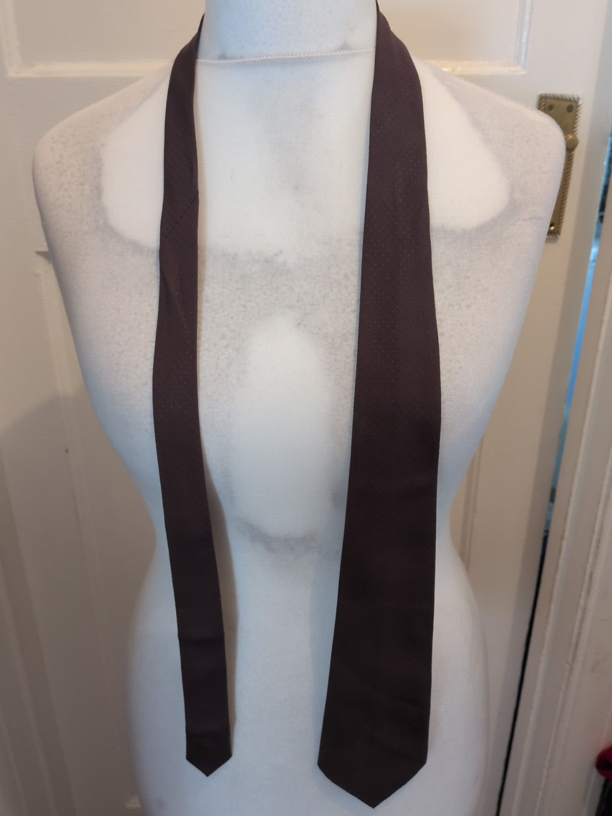 Canda Brown Patterned Tie