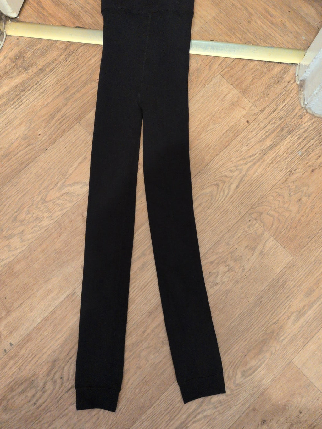 Primark L/XL Black Fur Lined Thermal Leggings