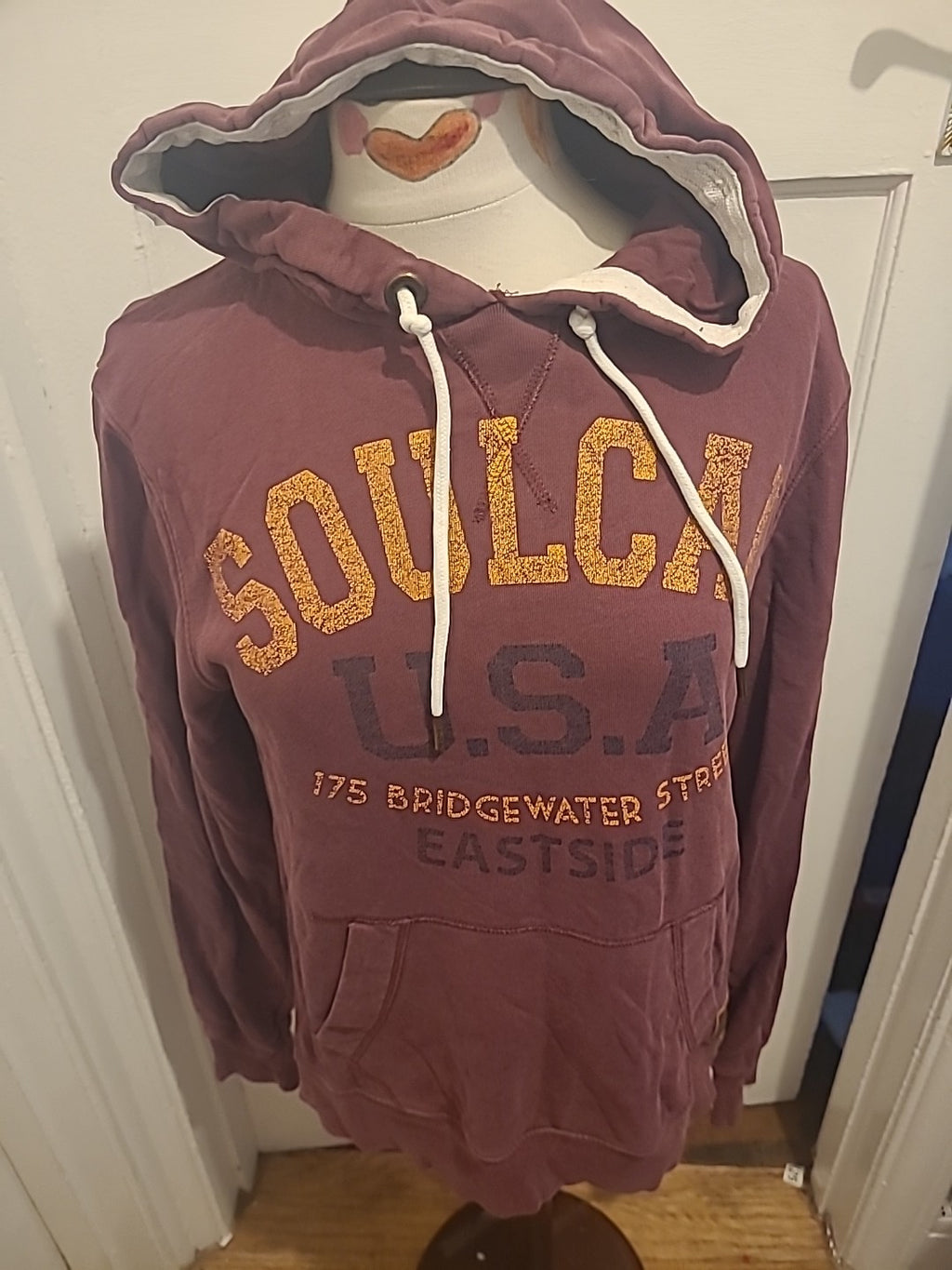 Mens Soulcal Size Small Purple Pullover Hoodie