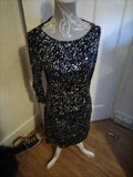 Ladies F+F Size 10 Splodge Short Sleeved Dress