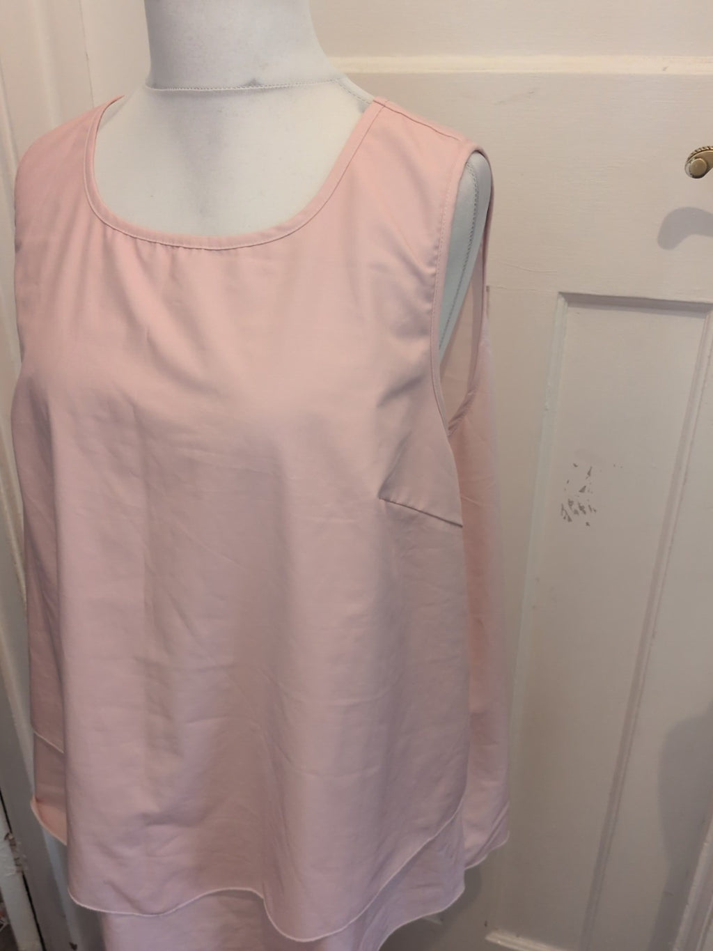 Shein Curve 4xl Pink Sleeveless Blouse