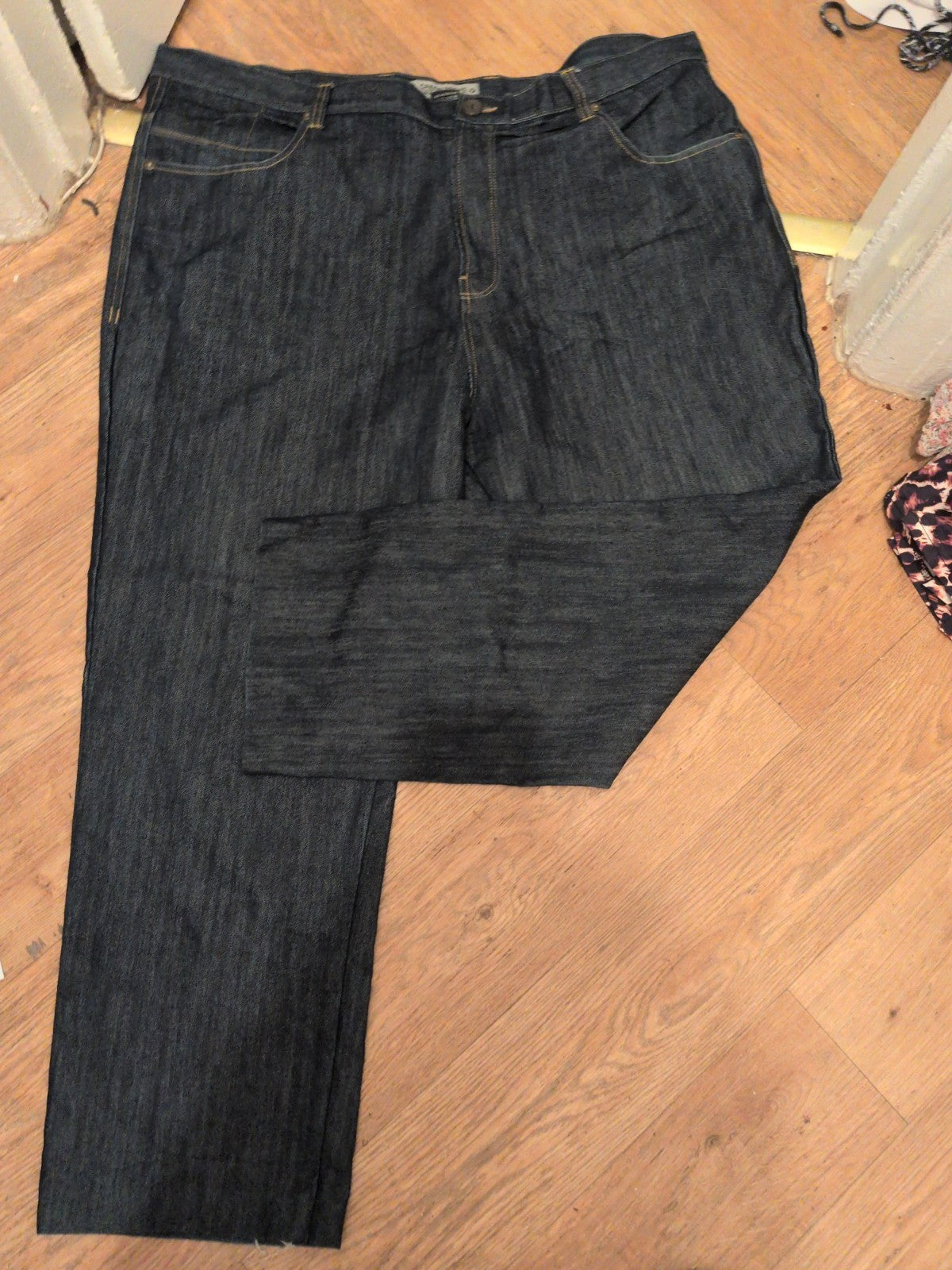 Creon Previs 44 Short Black Label Jeans Straight Wide Leg