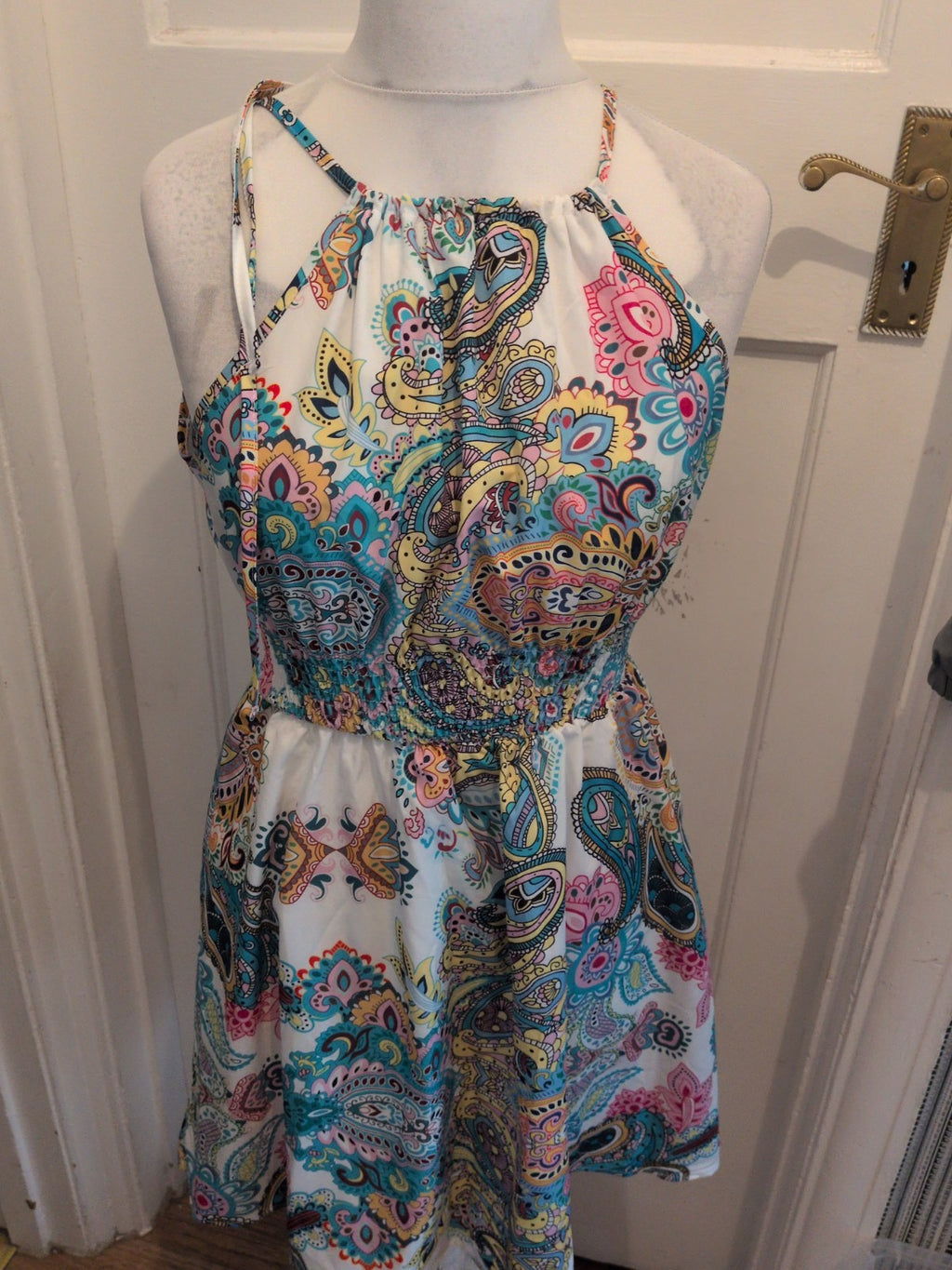Shein Large Multicoloured Aztec Sleeveless Dress