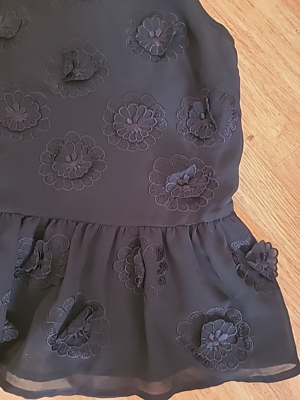 Ladies Topshop Size 6 Black Sleeveless Blouse