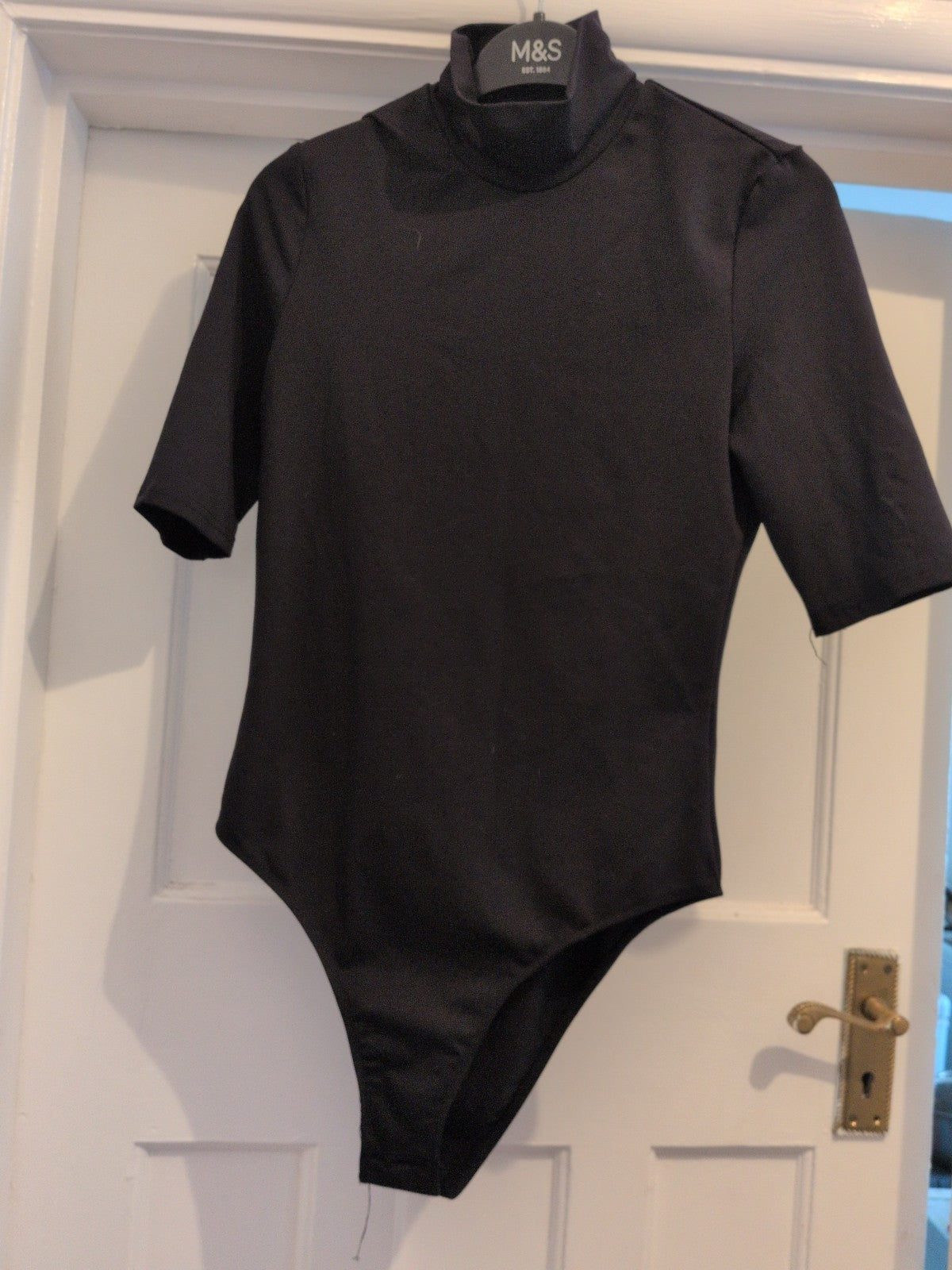Shein Medium High Neck Half Sleeve Bodysuit