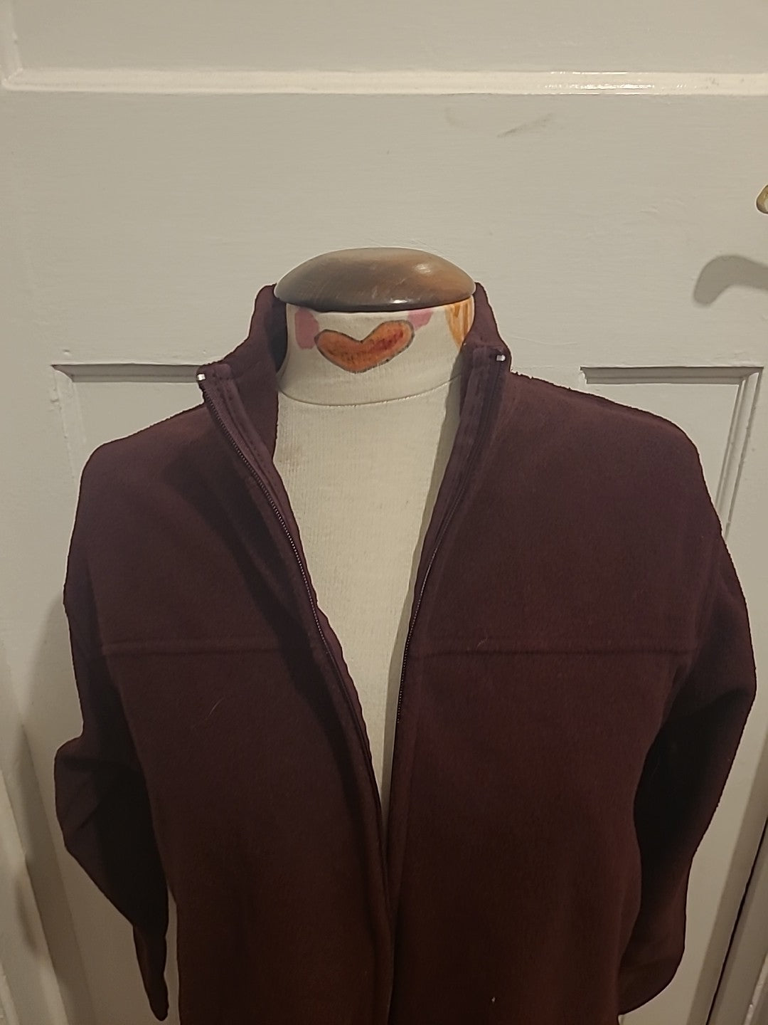 Ladies EWM Size 10/12 Purple Zip Through Warm Jacket